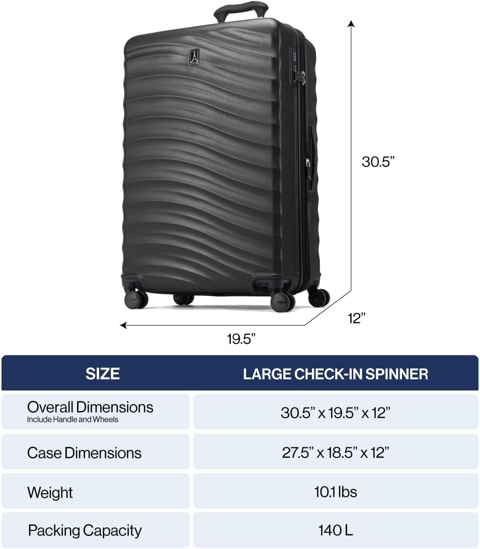 Travelpro Maxlite Air V2 Hardside Expandable Checked Luggage, 8 Spinner Wheels, Lightweight Hard Shell Suitcase, TSA lock, Pink, Checked Large 28-Inch