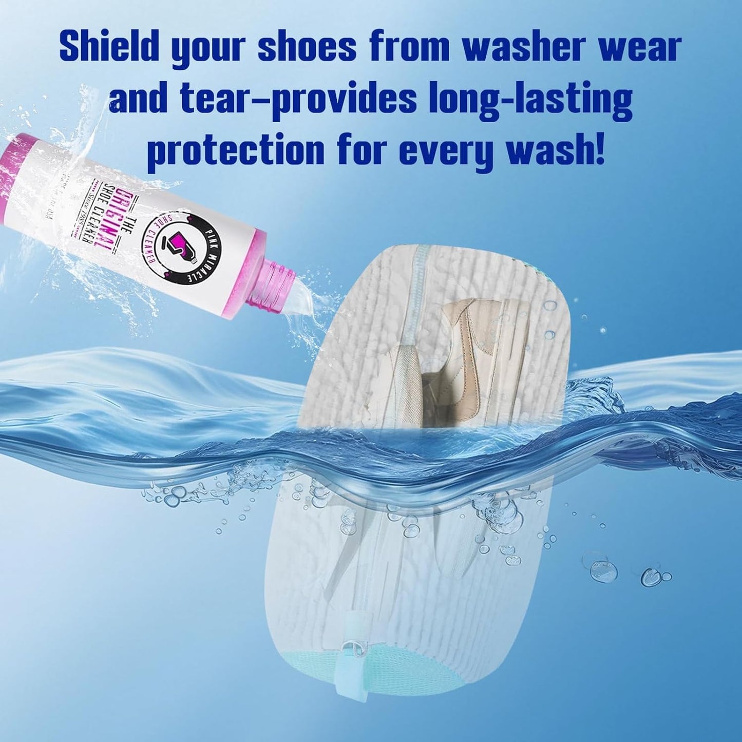 Shoe Washing Machine Bag Reusable Laundry Bag for Sneakers Boots Delicates Machine Wash Safe Shoe Cleaner Protect Deep Clean in Washers