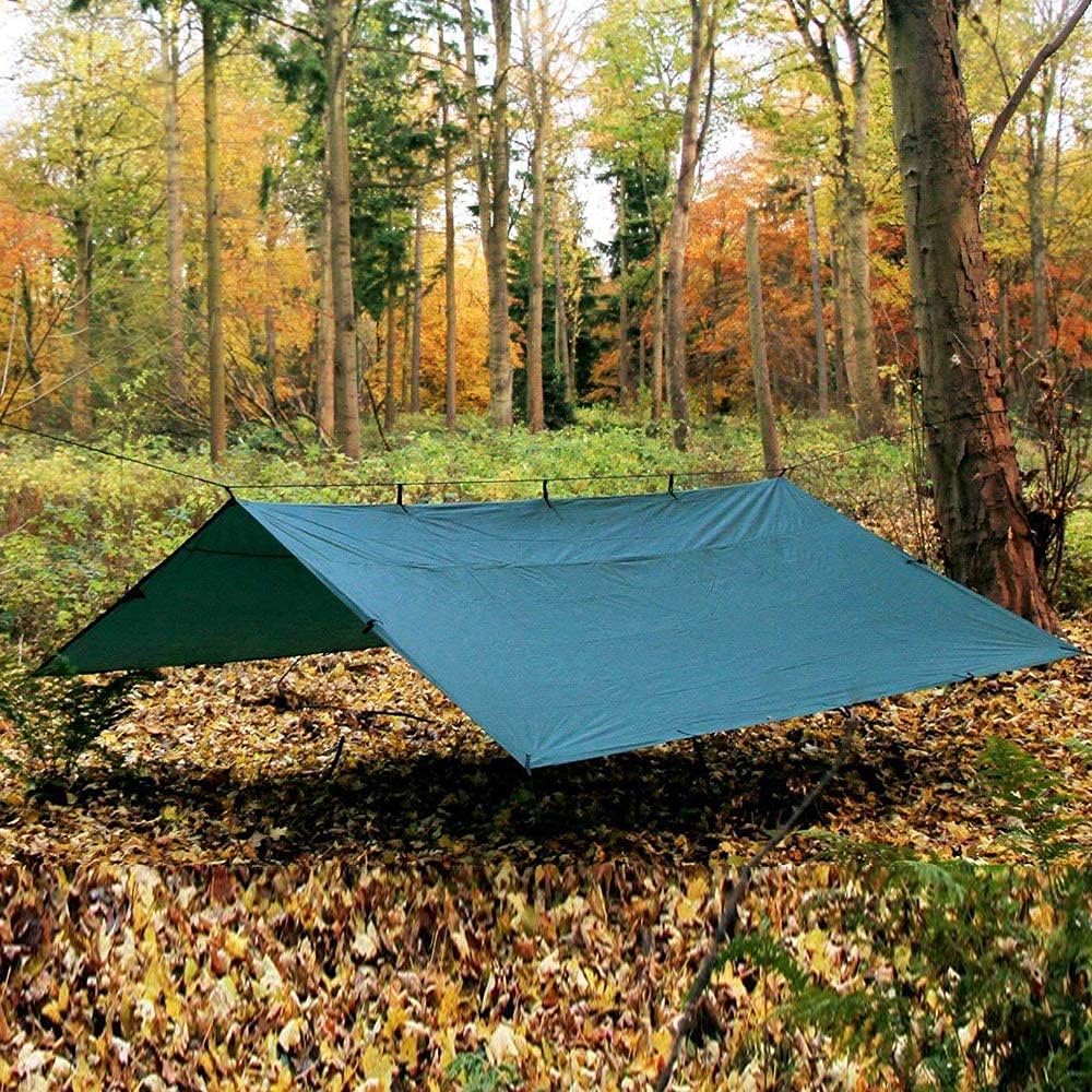 KALINCO Waterproof Camping Tarp Tent Hammock Rain Fly, 10X10FT/10X15FT, Mutifunctional Tent Footprint Lightweight Tarp for Camping, Hiking and Survival Shelter