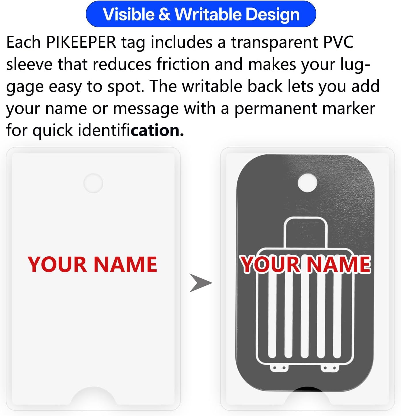Smart Luggage Tags for Suitcase 4-Pack (2S2B) - Waterproof QR Code ID Labels, Show Scanner’s Location on Scan, Customizable & Durable Travel Tags for Backpack, Securely Hide Personal Info