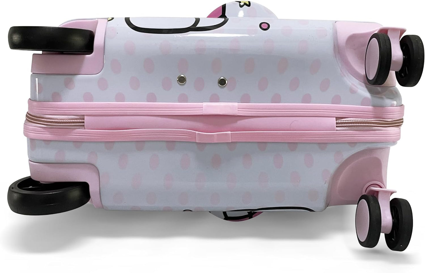 Fast Forward 18" Hello Kitty Kids Ride on Luggage-Hardshell Rolling Travel Suitcase-Lightweight Ride On Suitcase For Kids