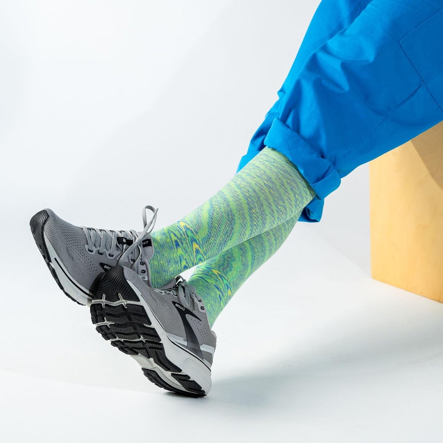 Medical Grade Compression Socks for Men & Women 15-20 mmHg by OrthoSleeve (Nebula, Medium)