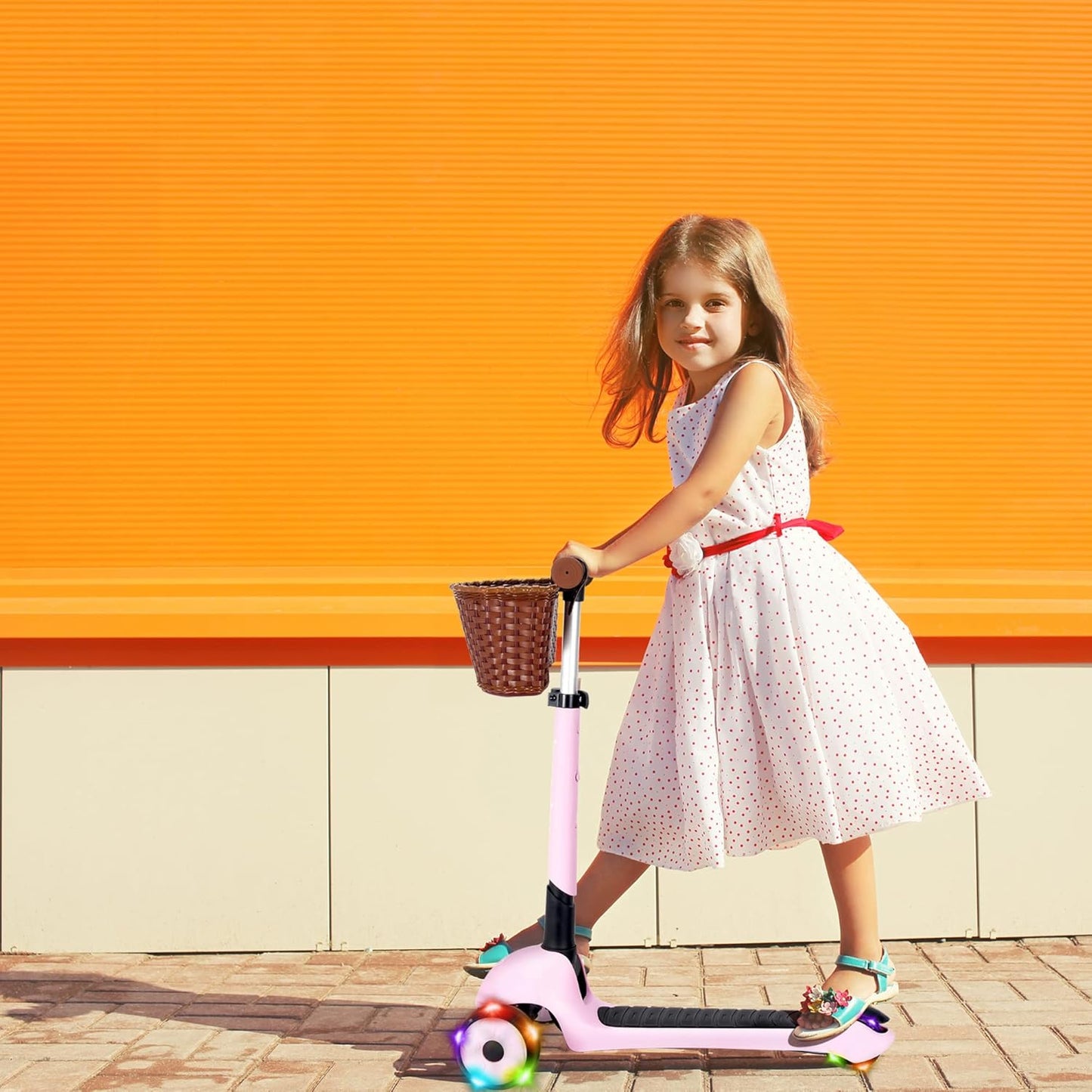 iSporter Luggage Scooter for Kids Ages 2-5 | Ride-On Suitcase Scooters for Boys Girls | Foldable & Height Adjustable, 110lbs Max