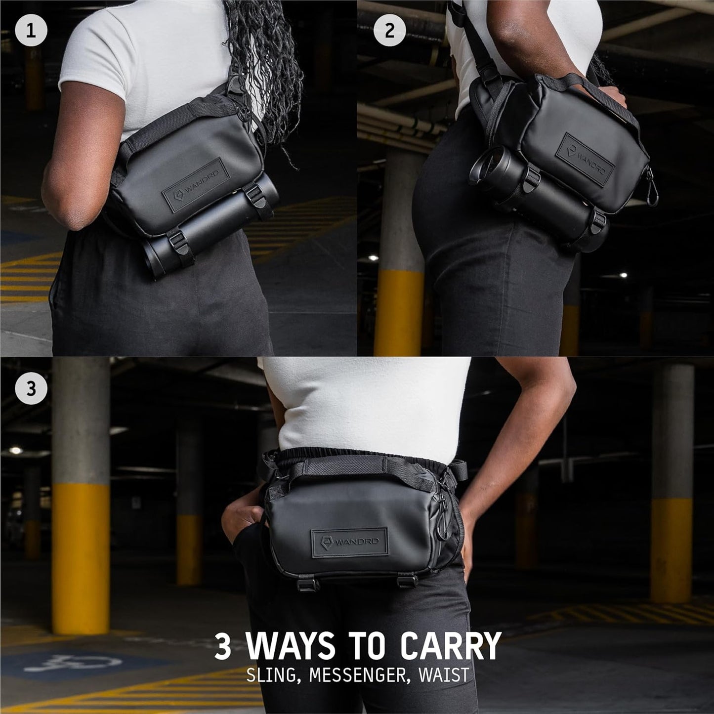 WANDRD ROGUE V1 9L Sling: Compact Camera Sling and Crossbody Bag with Fast Access, 3-Way Carry– Lightweight Everyday Bag Great for Travel, Photography, and Daily Use (Sedona Orange)