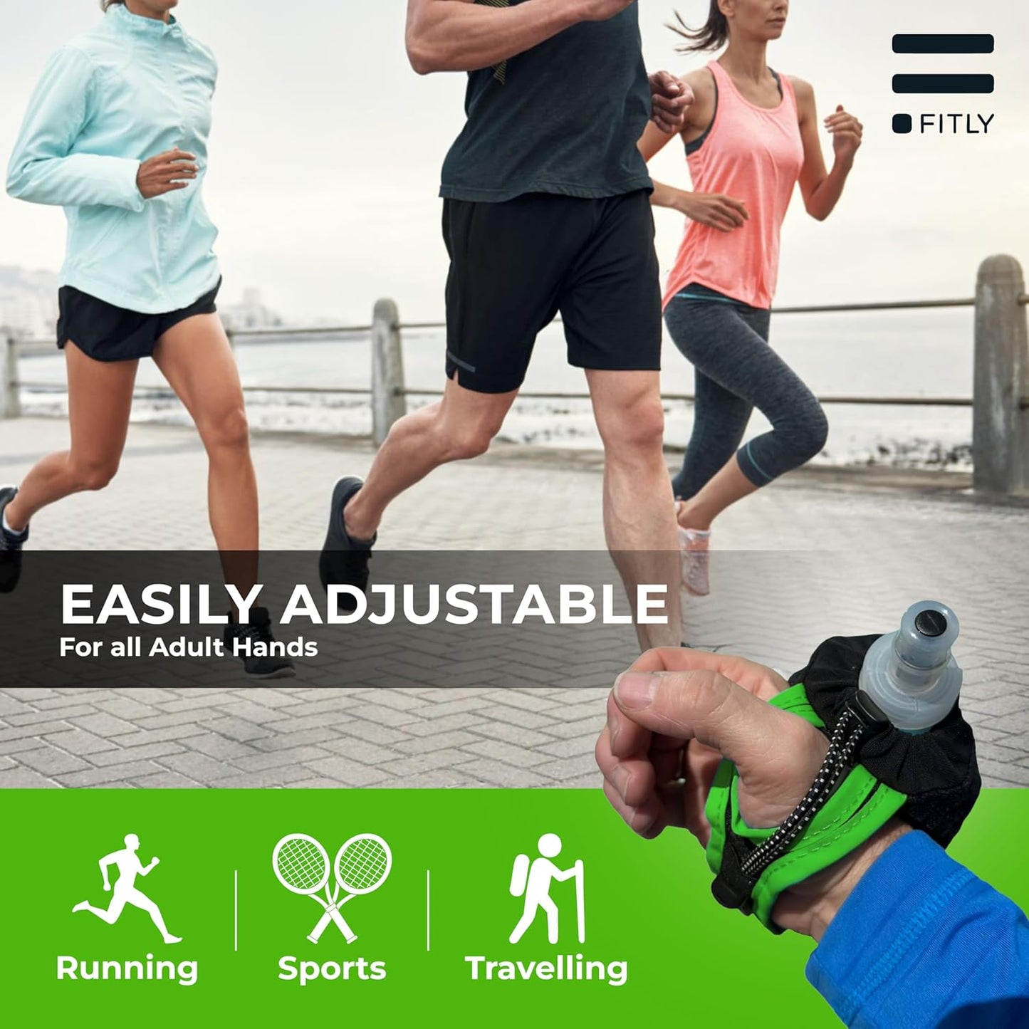 Soft Flask - Shrink As You Drink Soft Water Bottle for Hydration Pack - Folding Water Bottle Ideal for Running, Hiking, Cycling, Climbing & Rigorous Activity