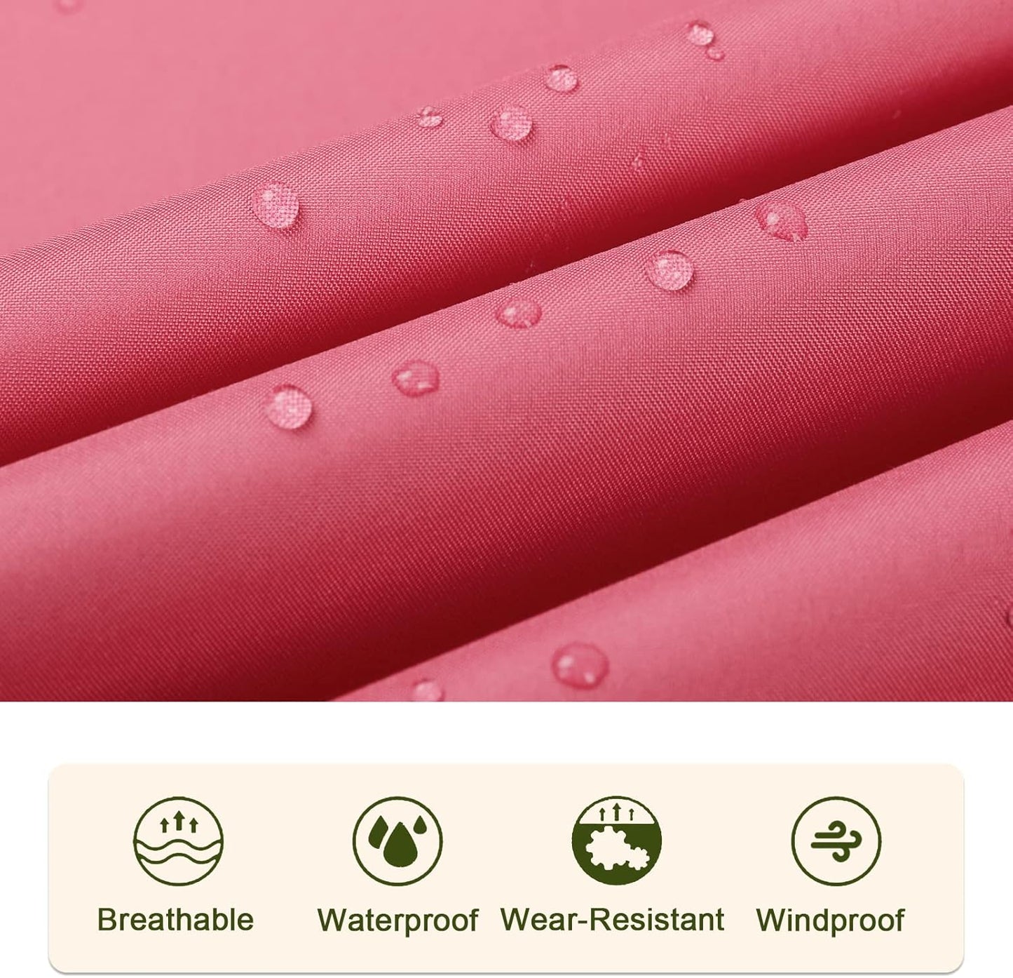 SaphiRose Unisex Rain Poncho Raincoat Hooded for Adults Women with Pockets