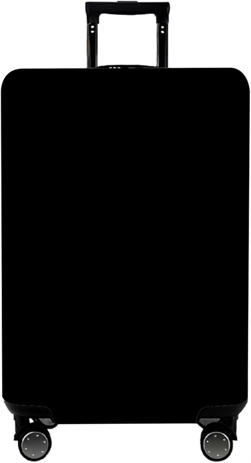 WUJIAONIAO Travel Luggage Cover Baggage Suitcase Cover Protector Skins 18-32 Inch (Pure Black, M (for 22-24 inch luggage))