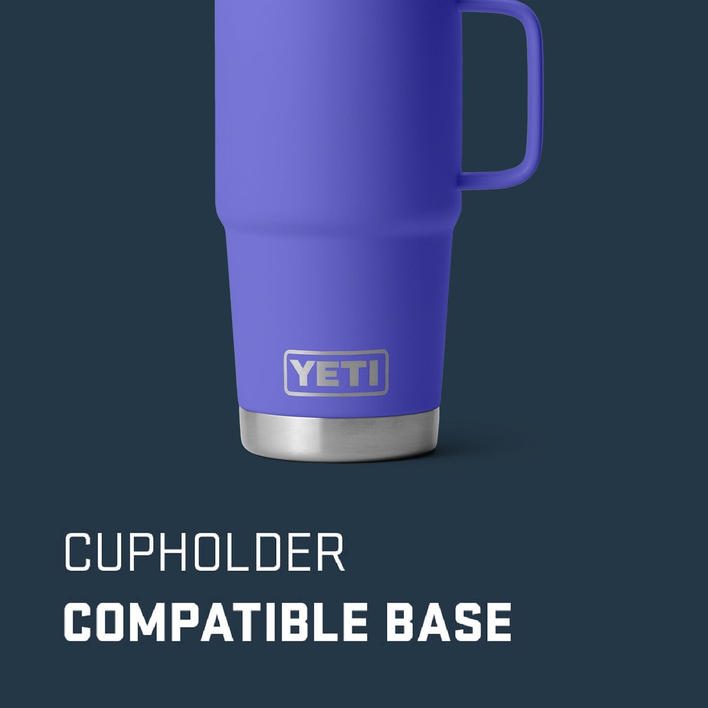 YETI Rambler 20 oz Travel Mug, Stainless Steel, Vacuum Insulated with Stronghold Lid