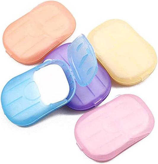 5 Boxes 500 Sheets Disposable Soap Paper Hand Cleaner Fragrance Mini Color Soap Paper for School Indoor, Outdoor, Travel, Camping Hiking Soap Shampoo Biodegradable Hand Washing Sheets for