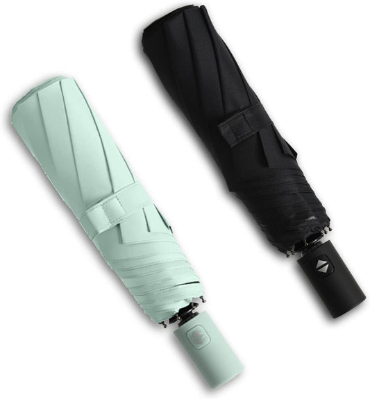 BAODINI Small UV Protection Travel Umbrella Compact for Rain and Sun UPF 50+ 41 inch Portable Umbrella for Women and Men
