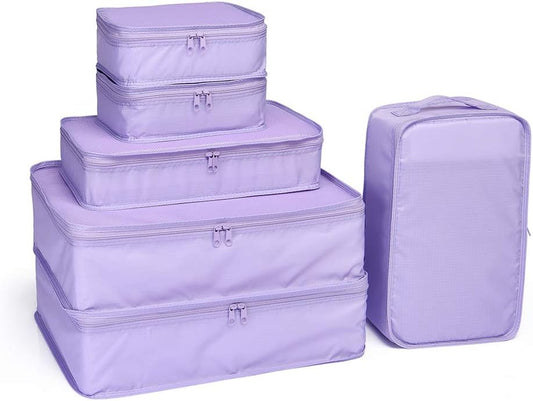 JJ POWER Travel Packing Cubes, Luggage Organizers with Shoe Bag