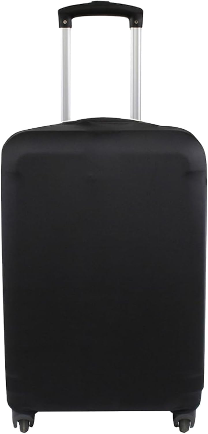 Explore Land Travel Luggage Cover Suitcase Protector Fits 18-22 Inch Case (Black, S)