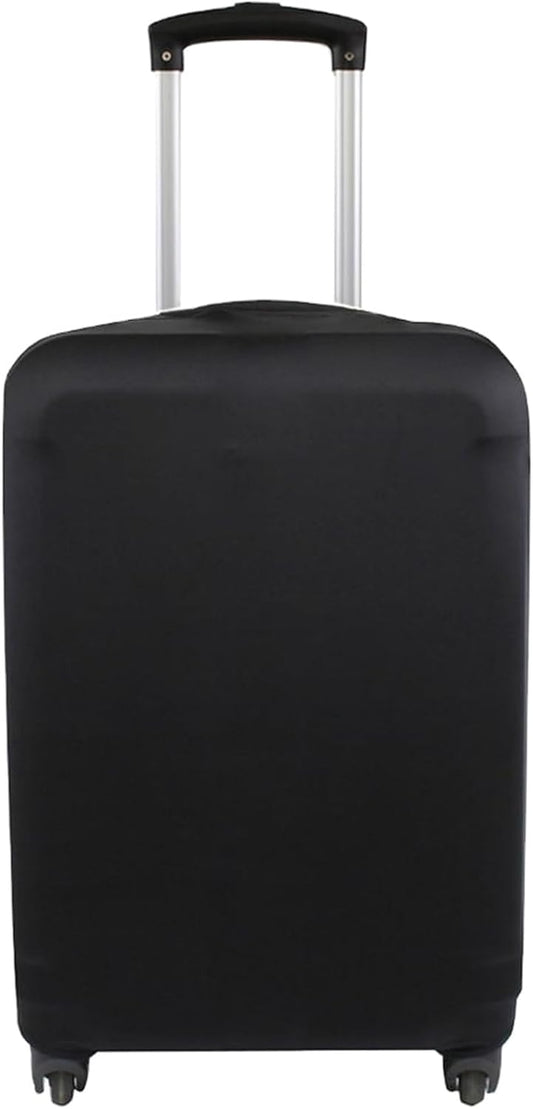 Explore Land Travel Luggage Cover Suitcase Protector Fits 18-22 Inch Case (Black, S)