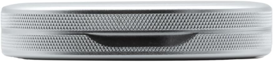 Metal Pouch Can | Metal Container | Slim EDC Pocket Tin | Airtight & Moisture-Resistant | Compact Daily Organizer | Pill Case & Travel Tin | Father’s Day Gift for Dad | (American Flag, Silver, Slim)