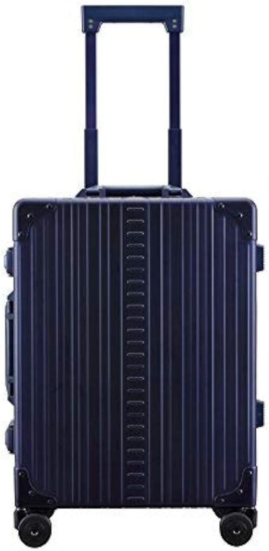 All Aluminum Lightweight Carry-On Luggage - Hardside Carry-On Suitcase, TSA Approved, Hard Shell Suitcase for Travel, Airline Approved 21 Inch Hard Spinner Wheels Luggage (Sapphire)