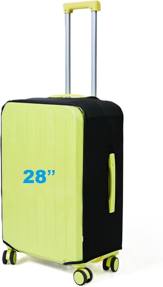 Clear Luggage Cover Protectors For Suitcases,Elastic Transparent waterproof PVC Suitcase Covers Protector Fit 20-30 Inch wheeled Luggage (28")