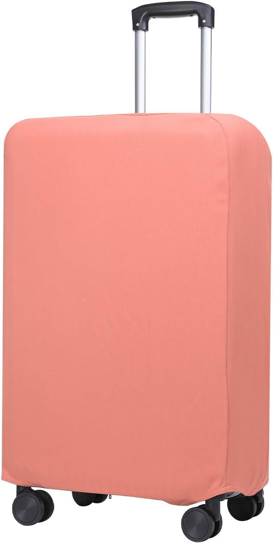 PATIKIL Luggage Cover, Suitcases Covers Elastic Carry on Cover Protector Washable Scratch-Resistant Fits 19-21 Inch Luggage for Travel Business Trips, Pink