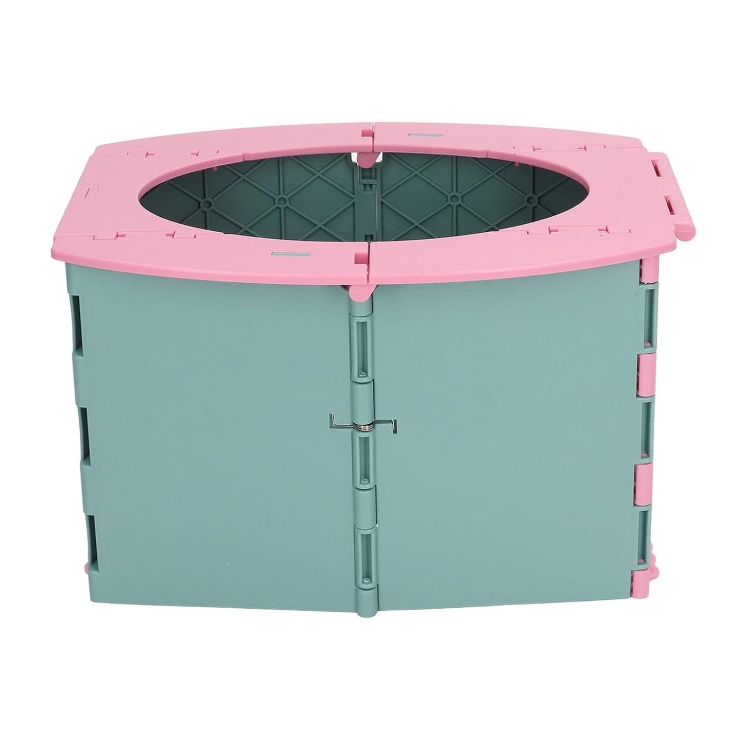 Portable Lightweight Foldable Toddler Potty Baby Toilet Camping Travel (Green Pink)