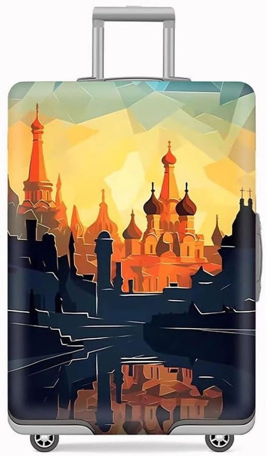 MosaiRudo Travel Luggage Covers For Suitcase Tsa Approved,Suitcase Cover Protector Fit 18-32 Inch Luggage Travel Accessories (T2506, S)