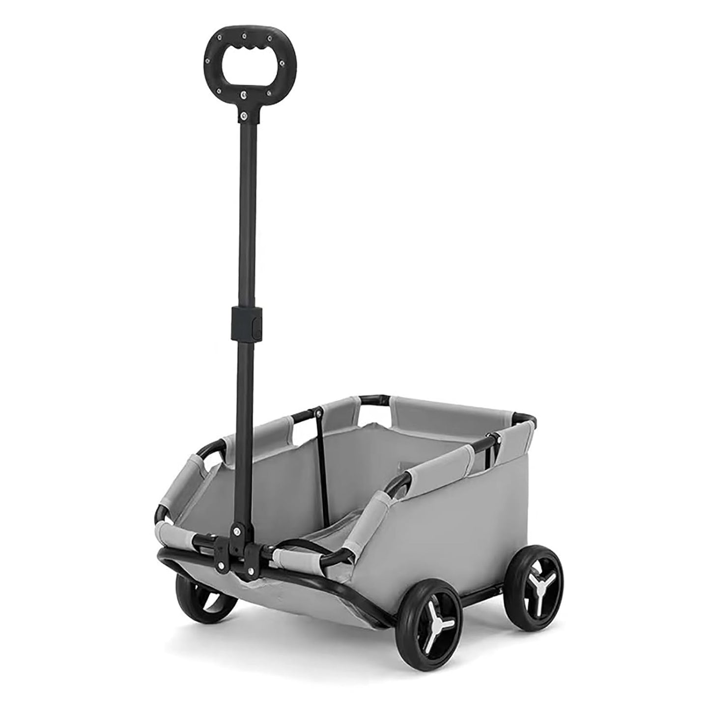 Dog Stroller 4 Wheels Folding Dog Cart Pet Stroller for Travelling Shopping Walking Playing for Small Dogs Cats (Grey)