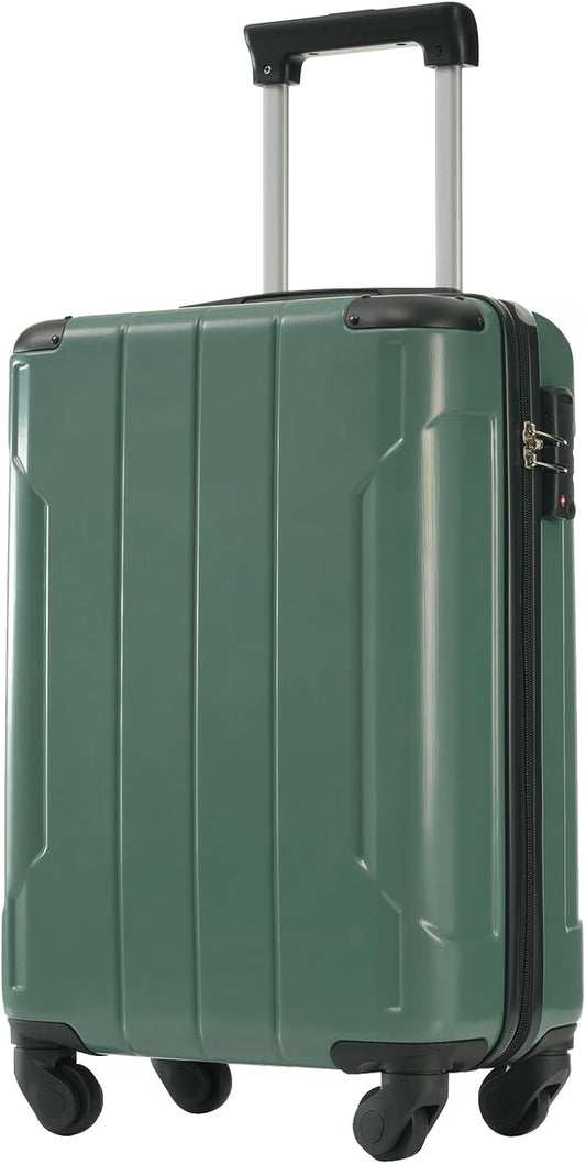 Merax 20 Inch Carry On Luggage Airline Approved, Hardshell ABS Suitcase with Spinner Wheels, TSA Lock, Lightweight Travel Luggage for Business Trips & Weekend Getaways