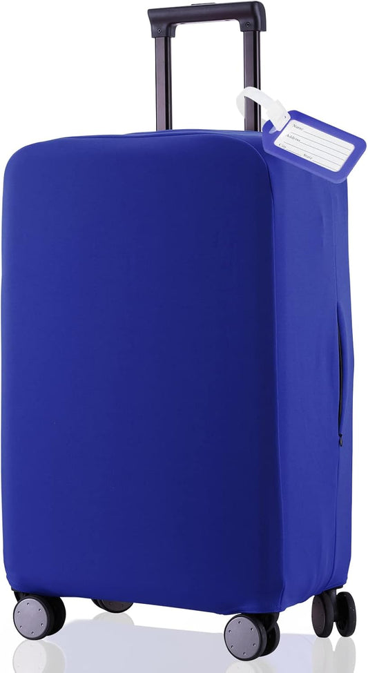 Travel Luggage Cover - Scratch-Resistant Suitcase Protector (Blue, S(19-21 inch))