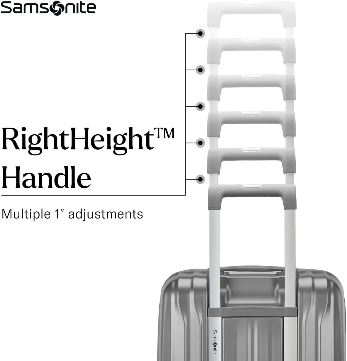 Samsonite UpLIFT X-Large Checked Hardside Luggage with Spinner Wheels - Airline-Approved, TSA Lock, Adjustable Handle System - Polycarbonate Hard Suitcase for Ultra Lightweight Travel - Silver Shimmer