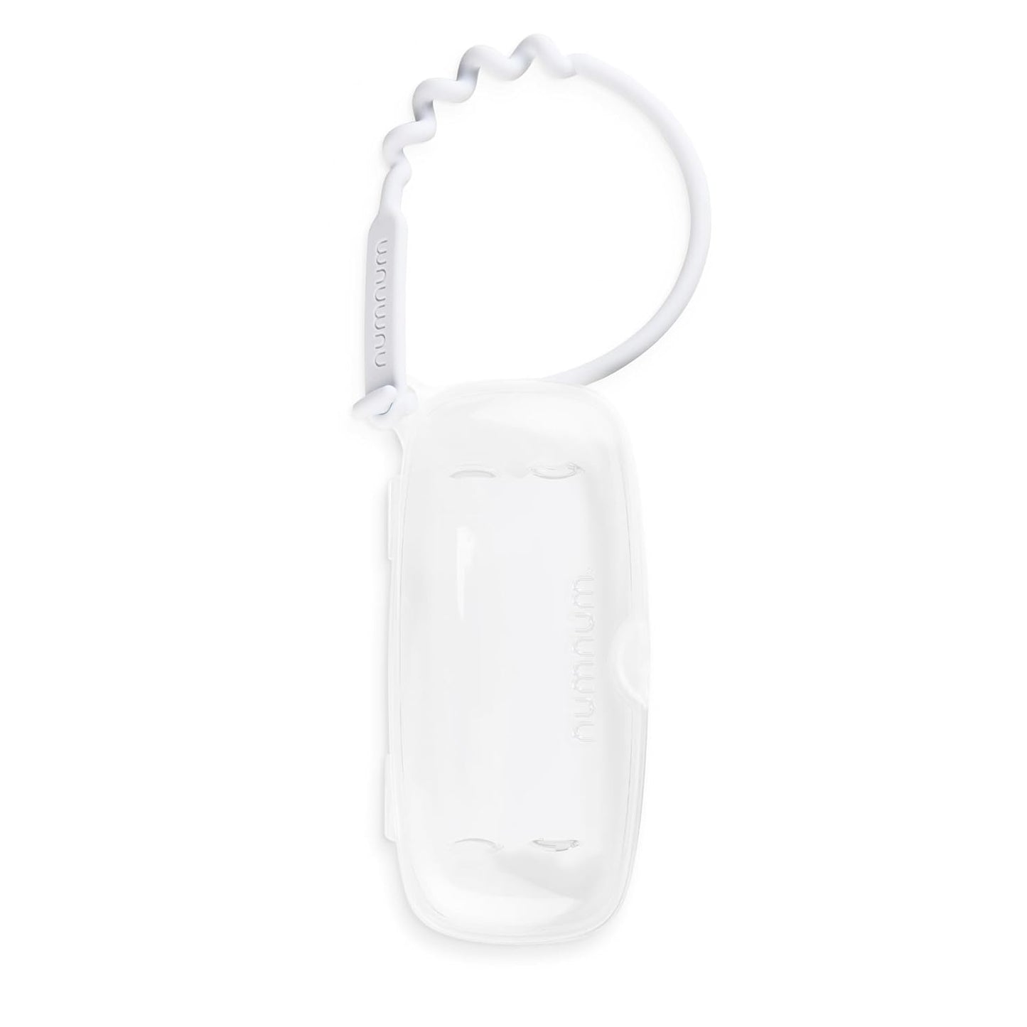 NumNum Pre-Spoon GOOtensils Travel Case with Silicone Tie – Clear (Case Only, Spoons Not Included)