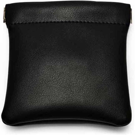 PU Leather Jewelry Travel Bag Leather Jewelry Pouch Christmas,Wedding Party Favor Gift Bag (S, Black)