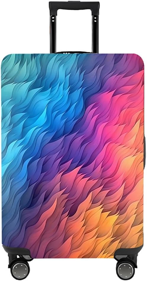 MosaiRudo Travel Luggage Covers For Suitcase Tsa Approved,Suitcase Cover Protector Fit 18-32 Inch Luggage Travel Accessories (T2484, M)