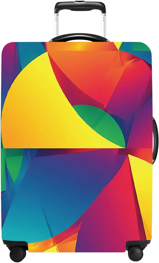 Luggage Cover Washable Suitcase Protector Anti-Scratch,Stretchable Fit for 20-34Inch Luggage Durable Travel Bag Cover with Zipper Closure (Multicolored, L(fits 28-30Inch suitcase))