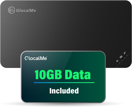 GlocalMe U3 4G LTE Mobile Hotspot Device with 10GB US/CA/MX Data 30 Days, Portable WiFi Hotspot for Travel in 200+ Countries, No SIM Card Needed, 10 Connected Devices, Pocket WiFi (U3 with 10GB)