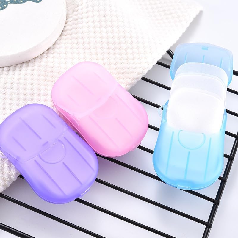 5 Boxes Disposable Soap Paper Sheets,100 Sheets,Mini Color Soap Paper for School Indoor, Outdoor,Travel,Camping Hiking,Paper Soap,Travel Soap,Foot and Hand Care,Travel Hand Soap