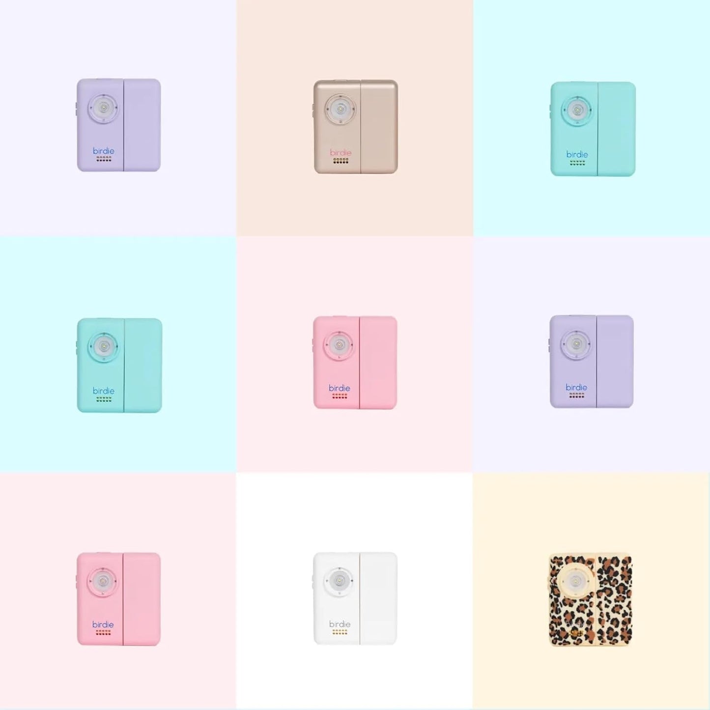 She's Birdie - The Original Personal Safety Door Alarm for Travel, at Home, or Window Security - Portable, Loud Siren, Flashing Light Alert + Built in Flashlight, Rechargeable, Rental Safe (Aqua)