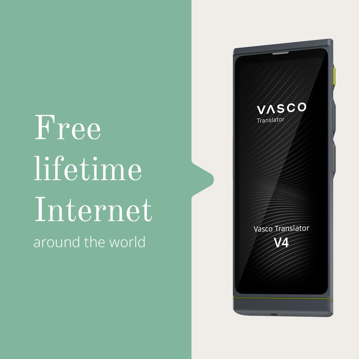 Vasco V4 Language Translator Device | 112 Languages | Free Lifetime Internet in Almost 200 Countries | Ruby Red