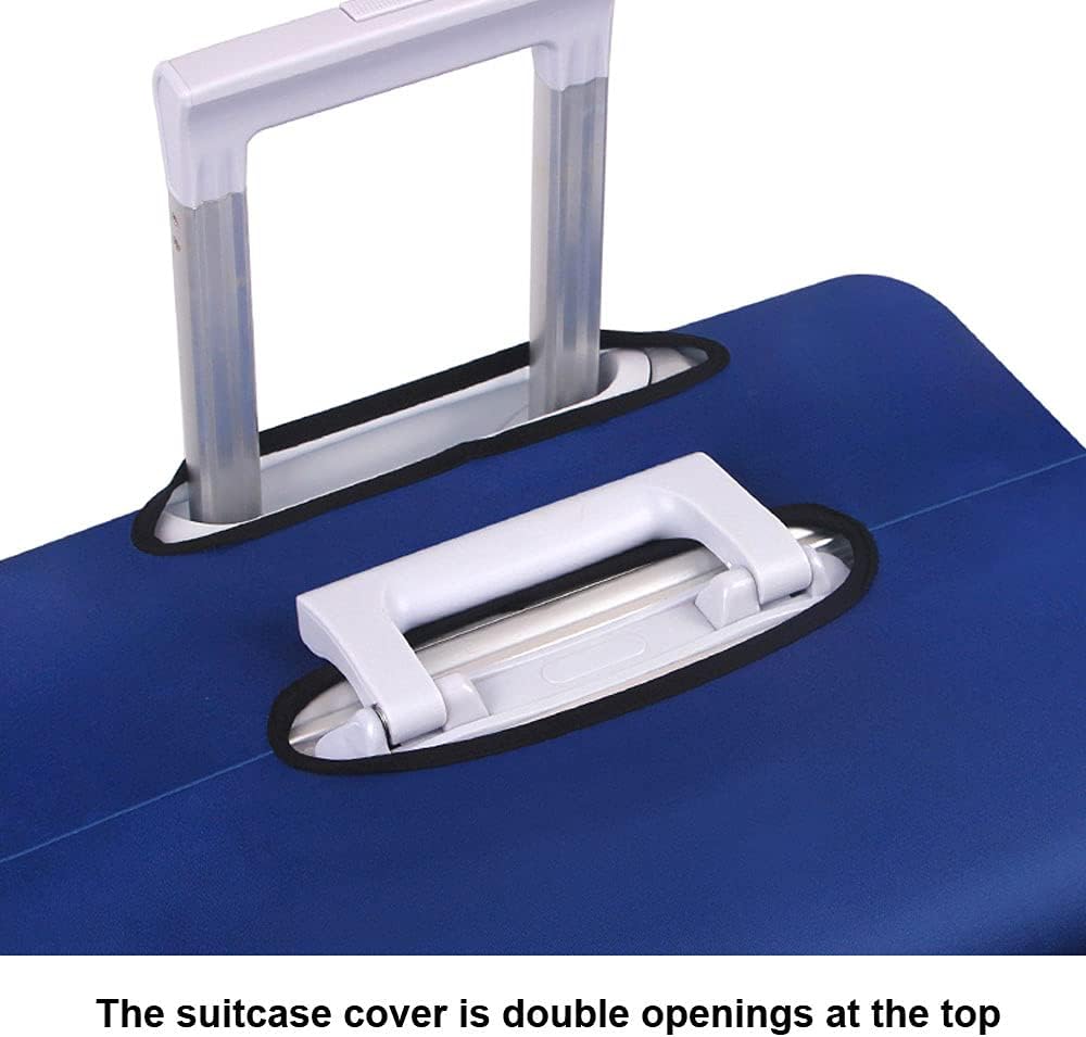 MosaiRudo Thicker Luggage Cover Elastic Suitcase Cover Protector Fits 18-32 Inch Suitcase Travel Accessories (Travel, XL)