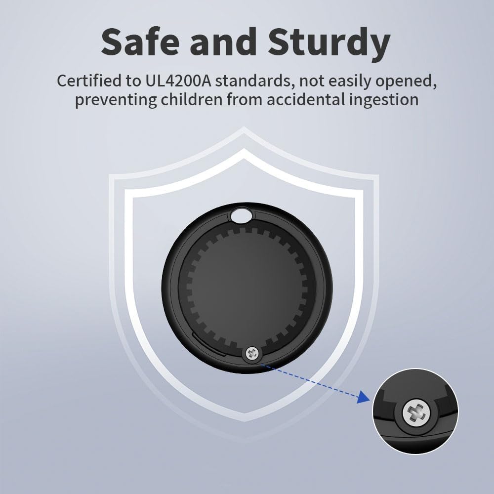 4 Pack Air Tracker Tags Work with Apple Find My, Apple MFi Certified Smart Bluetooth Tracking Tags Key Finder Item Locator, Waterproof Worldwide Tracker for Pets Wallet Backpack Luggage