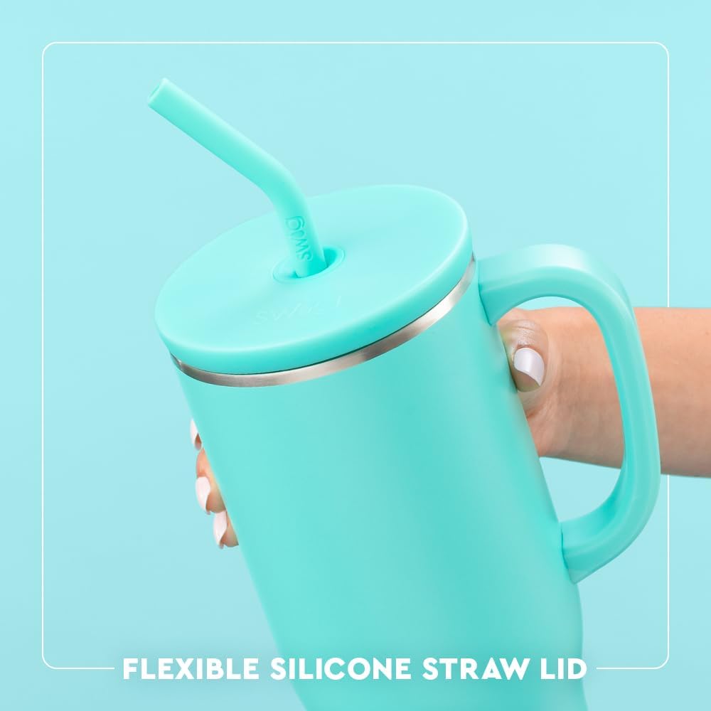 Swig Life 40oz Mega Mug, 40oz Tumbler with Handle and Straw, Extra Large Insulated Tumblers, Cup Holder Friendly Travel Mug (Mississippi)