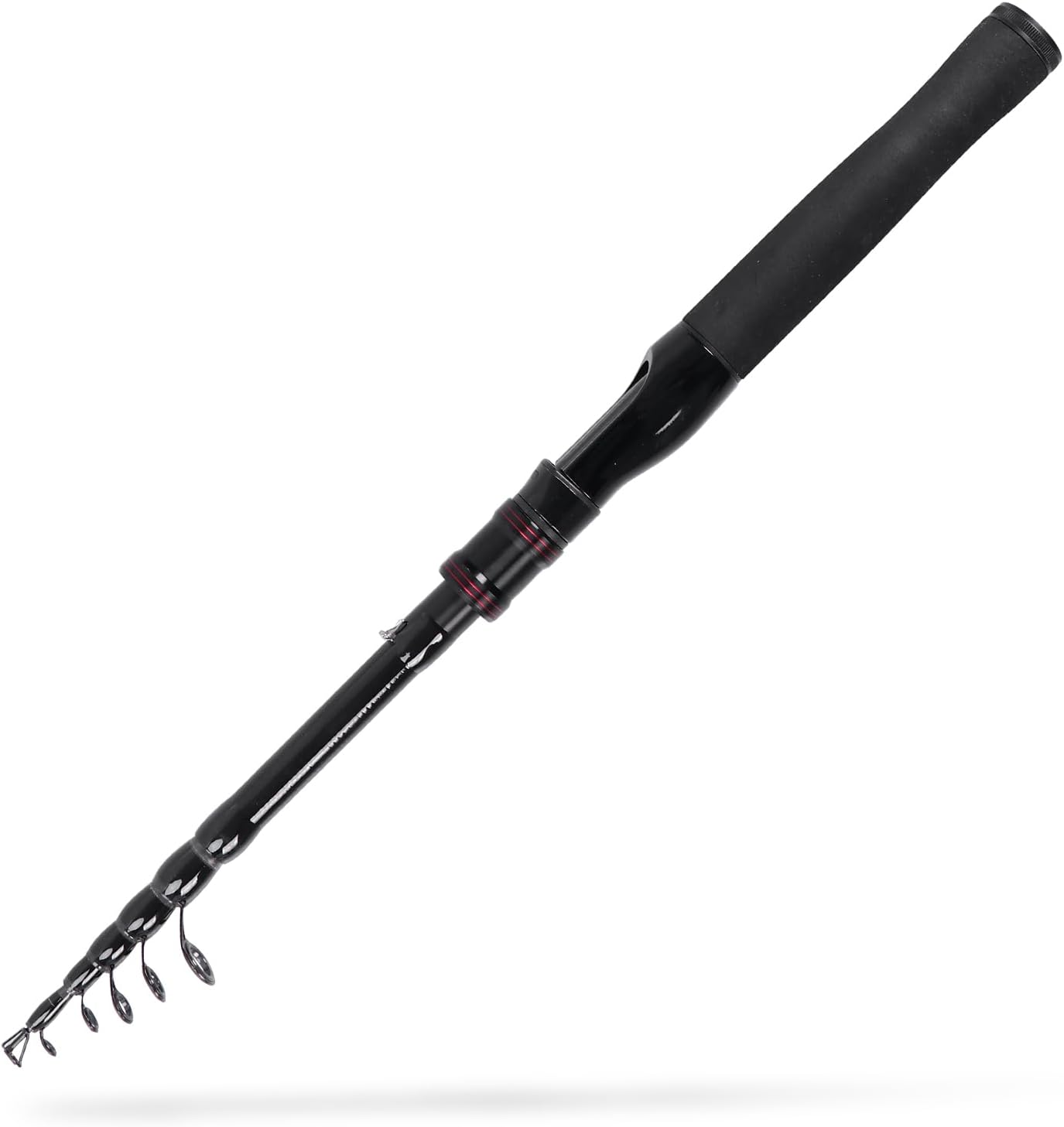 Telescopic Fishing Rod, Collapsible Fishing Rod Portable Spinning Pole for Saltwater and Freshwater, Carbon Fiber Lightweight and Compact Design