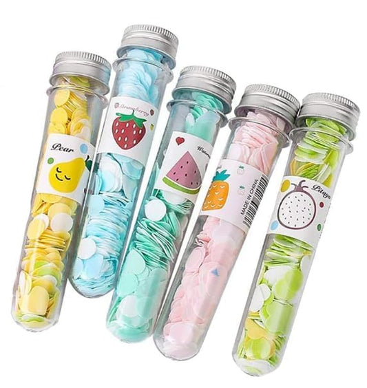 5 Box Multicolor Mini Portable Disposable Travel Paper Soap Sheets Foaming Hand Washing Bath Scented hand soap for Indoor, Outdoor, Travel, Camping Hiking