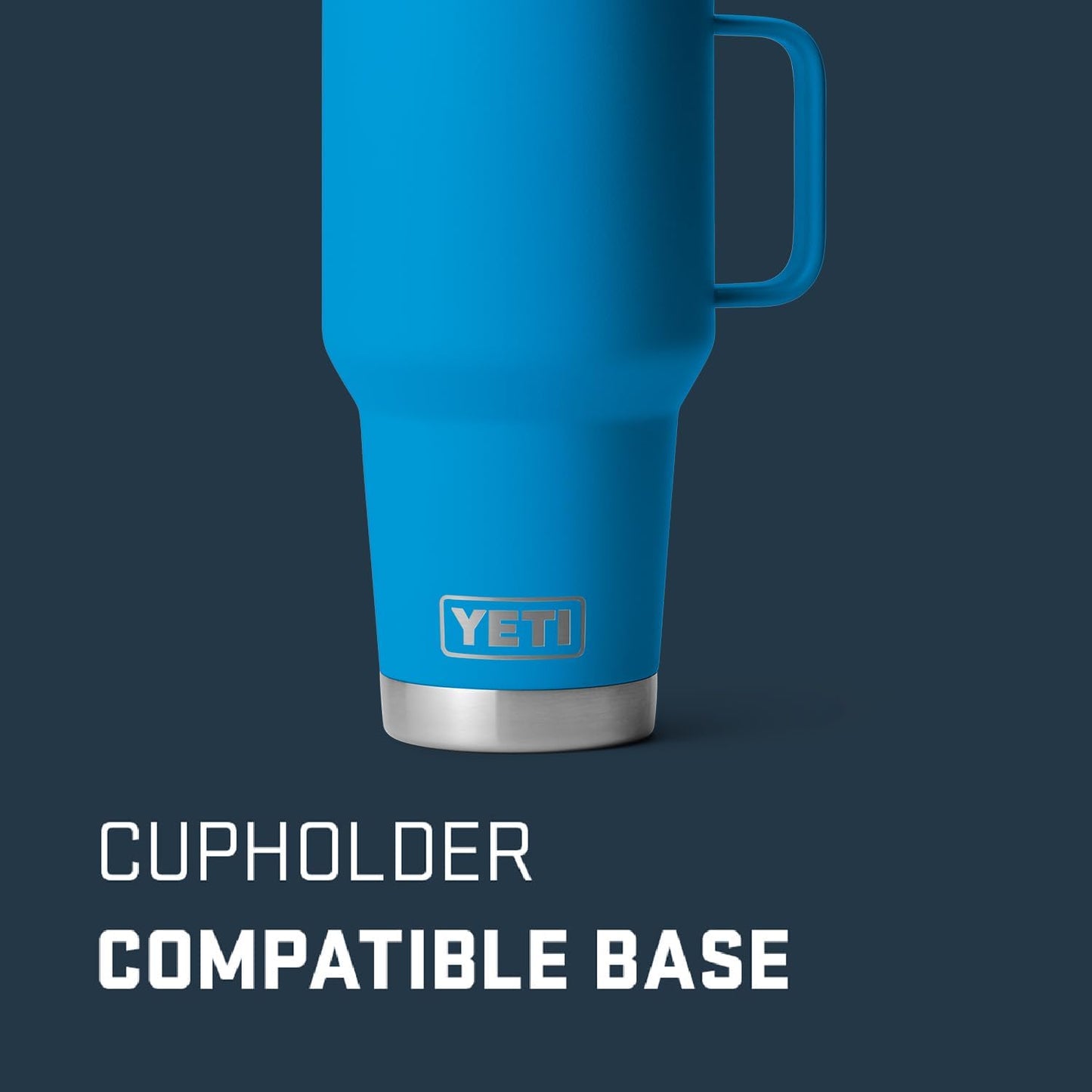 YETI Rambler 30 oz Travel Mug, Stainless Steel, Vacuum Insulated with Stronghold Lid