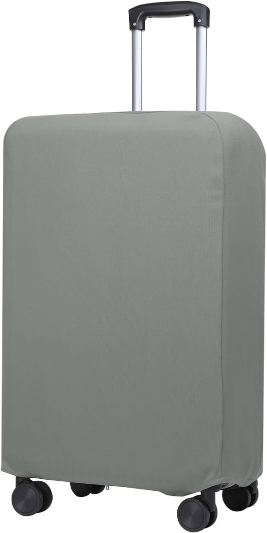 PATIKIL Luggage Cover, Suitcases Covers Elastic Carry on Cover Protector Washable Scratch-Resistant Fits 24-25 Inch Luggage for Travel Business Trips, Gray