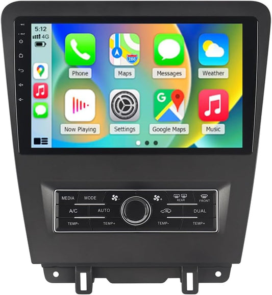 ASURE Car Stereo Radio Upgrade for Mustang 2010-2014,10.1 inch 8Core 4G+64G Android System GPS Navigation Head Unit with Wireless Carplay,Android Auto,1280x720 HD Touchscreen Multimedia Player