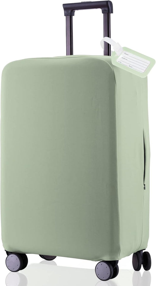 Travel Luggage Cover Suitcase Protector Scratch-Resistant Fit 19-31 Inch Suitcase, Not Included Suitcase (Cyan, XL(28-29 inch))