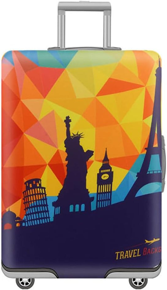 MosaiRudo Travel Luggage Covers For Suitcase Tsa Approved,Suitcase Cover Protector Fit 18-32 Inch Luggage Travel Accessories (T2452, L)