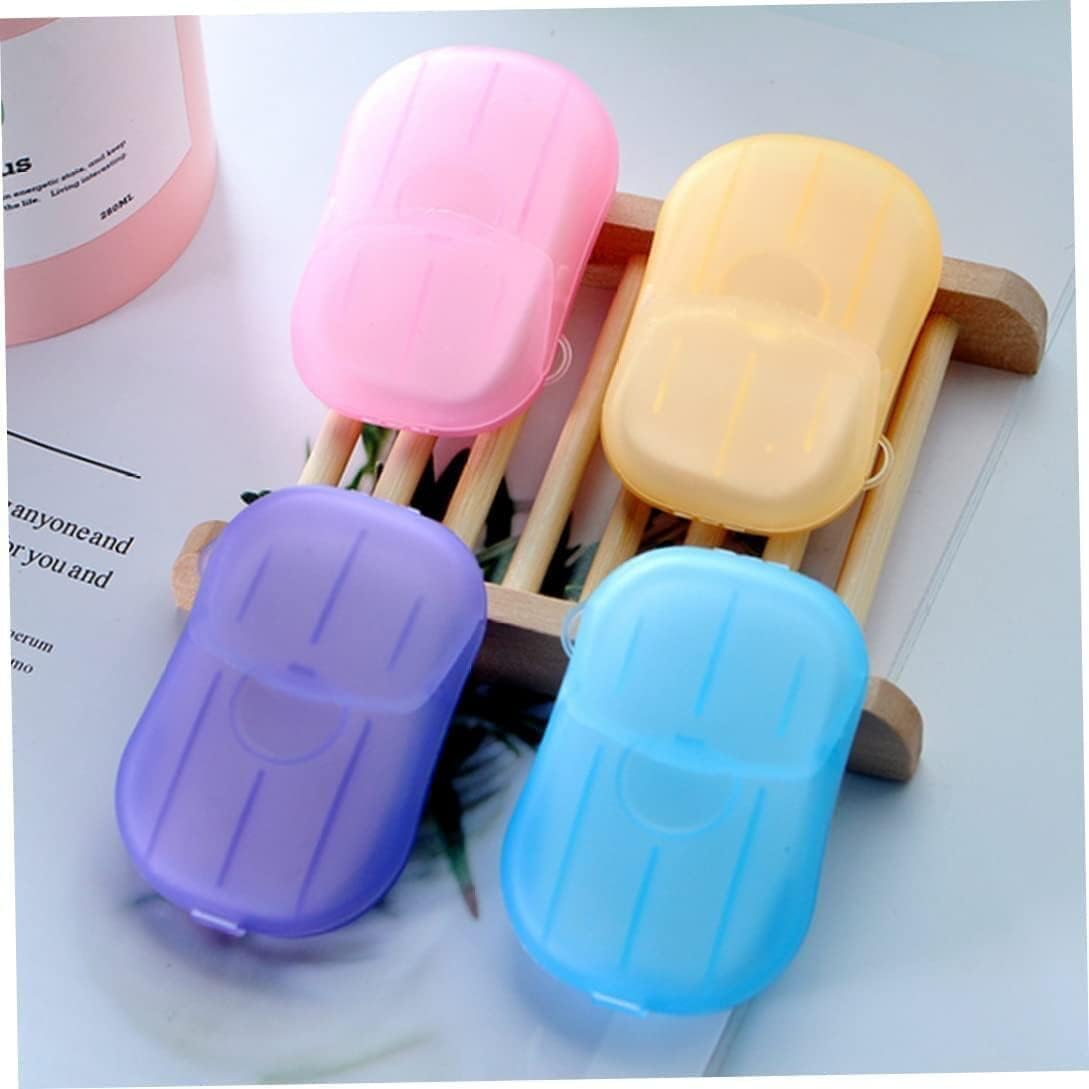 5 Boxes 500 Sheets Disposable Soap Paper Hand Cleaner Fragrance Mini Color Soap Paper for School Indoor, Outdoor, Travel, Camping Hiking Soap Shampoo Biodegradable Hand Washing Sheets for