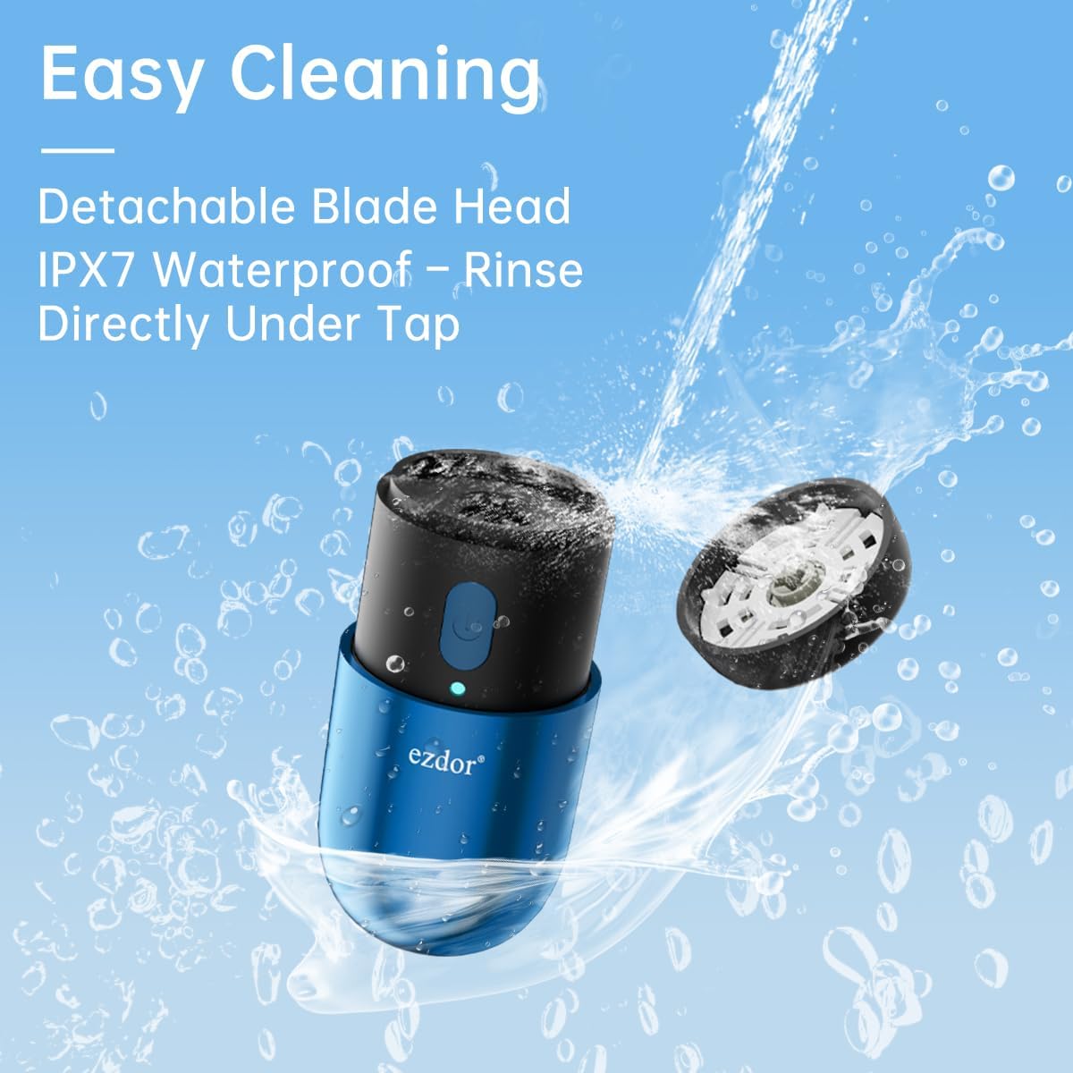 Mini Electric Shaver, Portable Electric Razor for Men Women, USB-C Rechargeable Mini Shavers, Waterproof Portable Razors, Powerful Men's Shaver, Cordless for Travel Home Business Trip