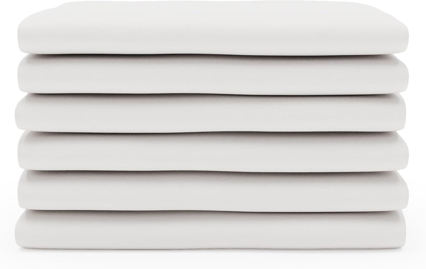 Foundations Boutique Folding Hotel Crib and Sheet Bundle - Includes Wooden Mini Crib with 3" Foam Mattress (Ebony) and 6-Pack White Fitted Compact Sheets