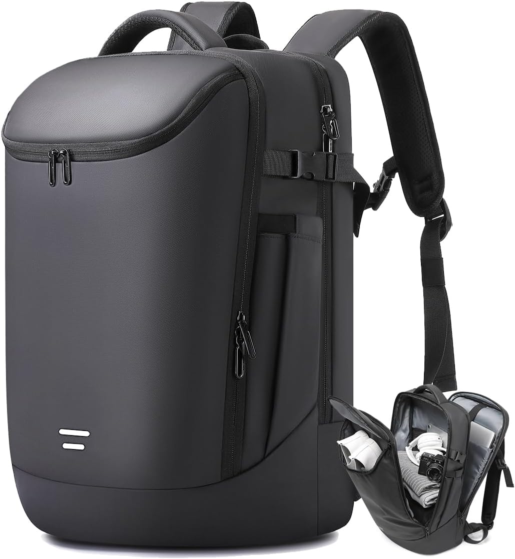 Travel Backpack for Men, Fits 17.3 inch Laptop Daypack, Water resistant Business Casual Carry on Backpacks Flight approved for Women & Men