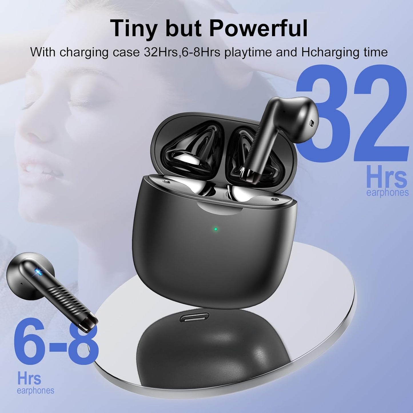 AI Translation Earbuds Real Time with Audio and Video Calls, 3-in-1 Language Translator Earbuds,164 Languages, 7 Translation Modes, 32H Buletooth 5.3 Headphones with Mic Translating Device